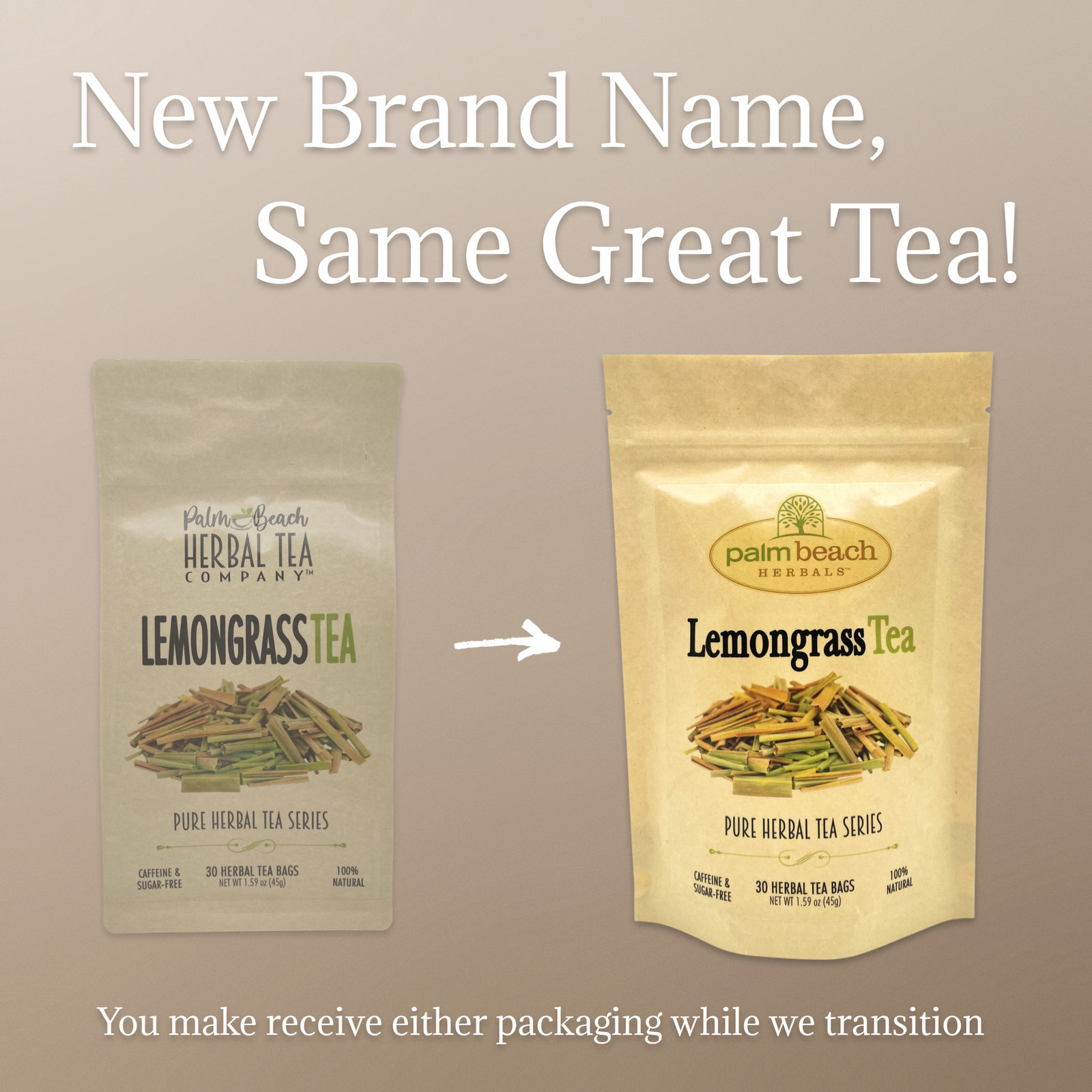 Lemongrass Tea by Palm Beach Herbals | 30ct, Caffeine-Free