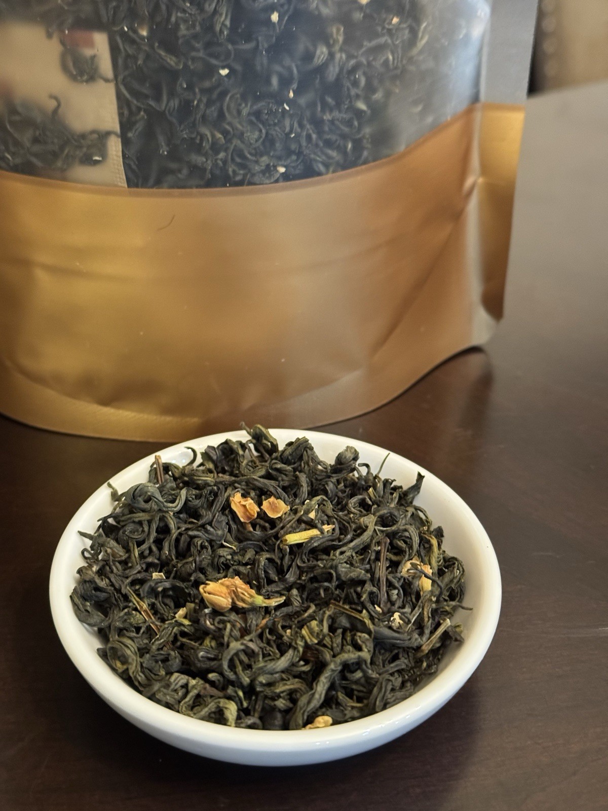 TRA LAI TAN CUONG HIGH MOUNTAIN GREEN TEA+DRIED JASMINE FLOWERS 500gram Each