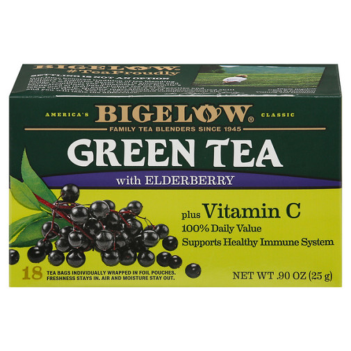 Bigelow Green Tea with Elderberry Plus Vitamin C 3 Pack