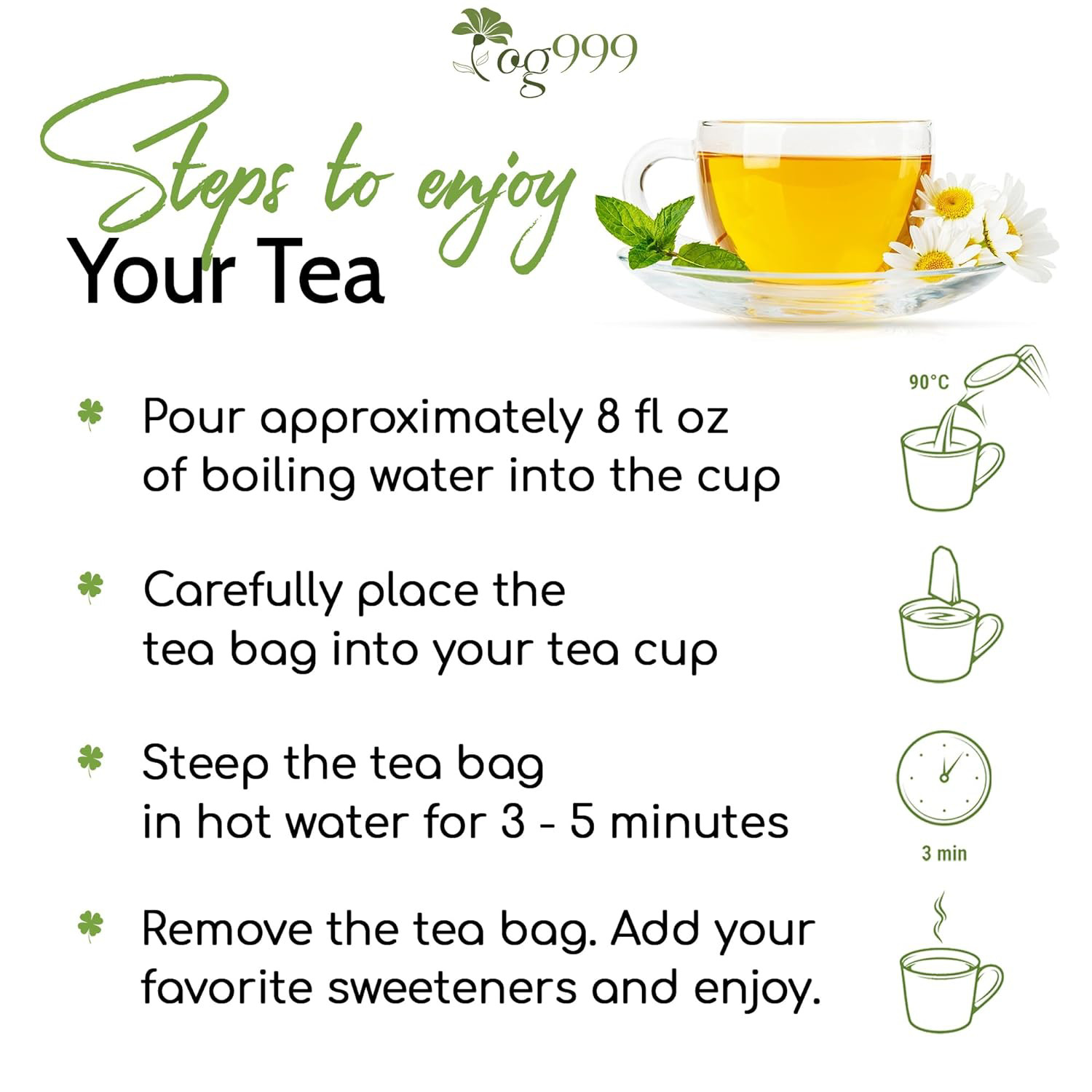 TOG999, 40 Thyme Leaf Tea Bags, 100% Natural & Pure Thyme Leaves. Loose Leaf No