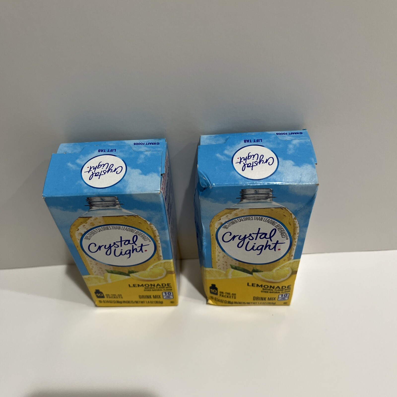 Crystal-Light On The Go Drink Mix, Lemonade, 2 Pack, 10 On-The-Go Packets Each