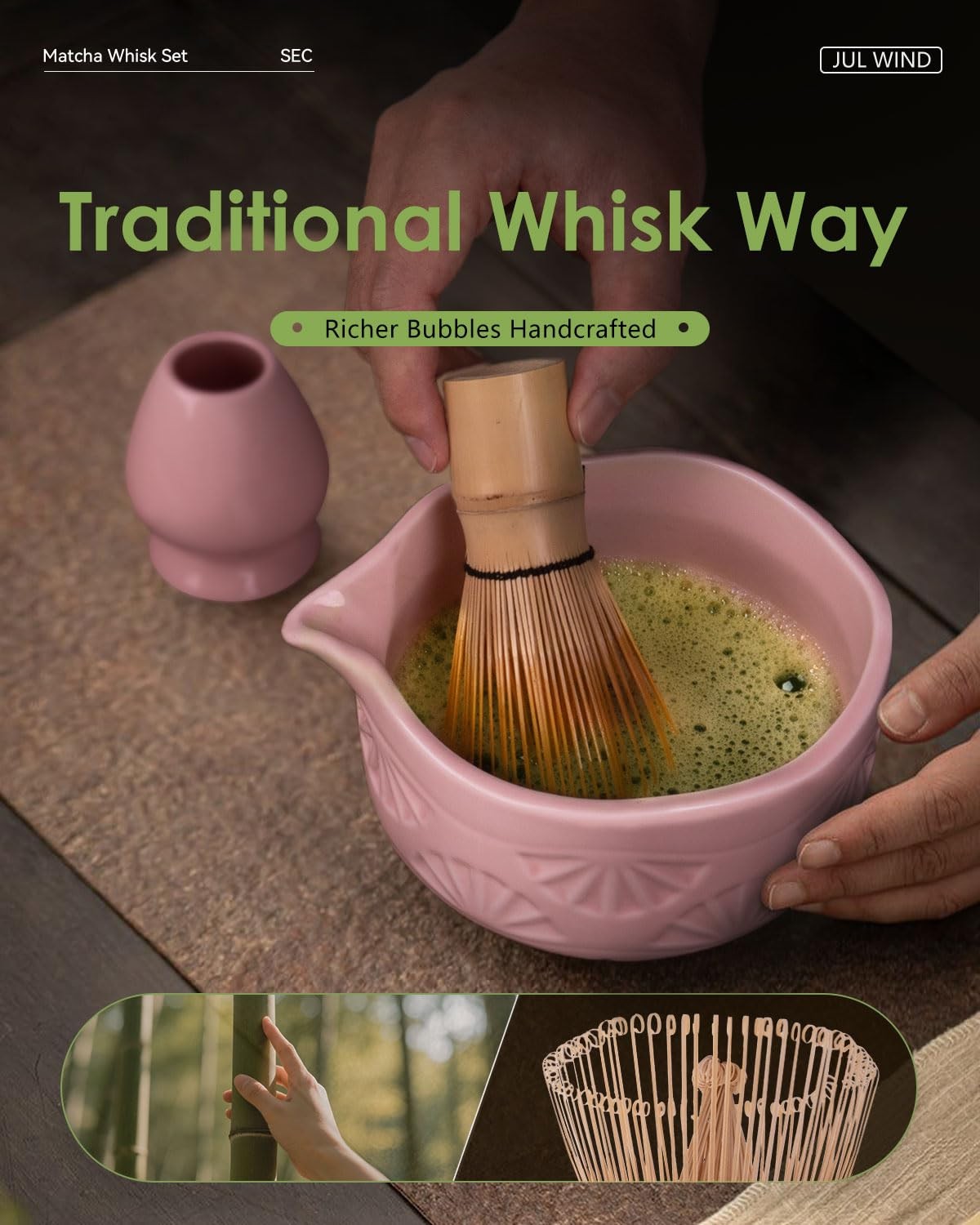 Matcha Whisk Set, Ceramic Matcha Set Includes Matcha Bowl with Spout, Matcha …