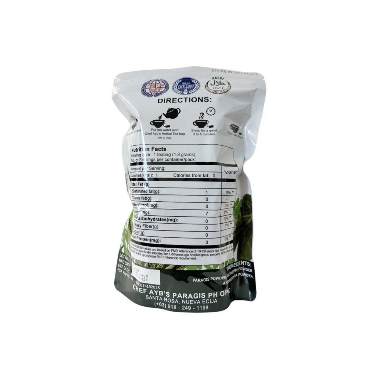 Chef Ayb’s Paragis (Goose Grass) Herbal Tea – 100% Natural, Caffeine-Free Herbal