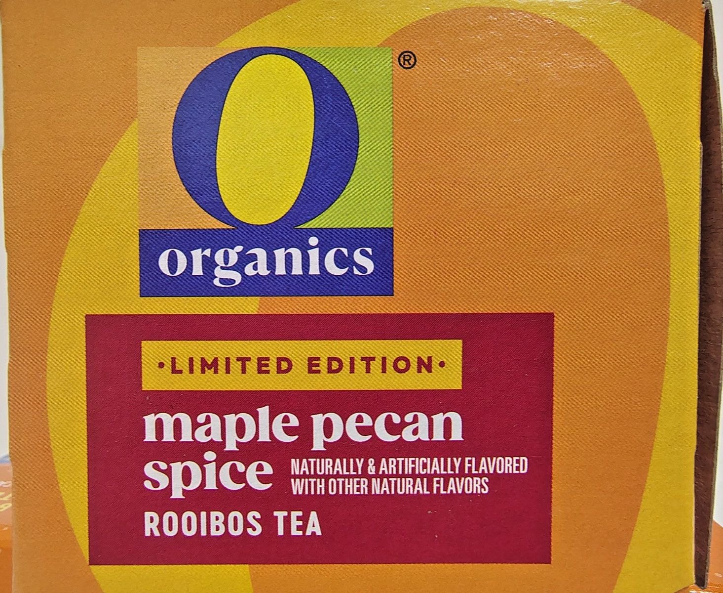 O Organics MAPLE PECAN SPICE Rooibos 16bags/box, BB 2/27, Lot of 4 Boxes