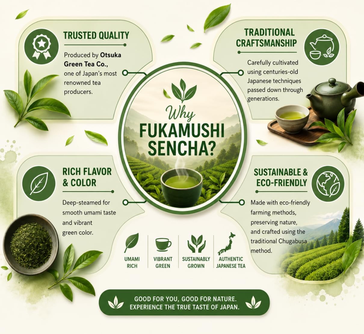 – Kakegawa Fukamushi Sencha 100g | Deep Steamed Japanese Green Tea | Grown in…