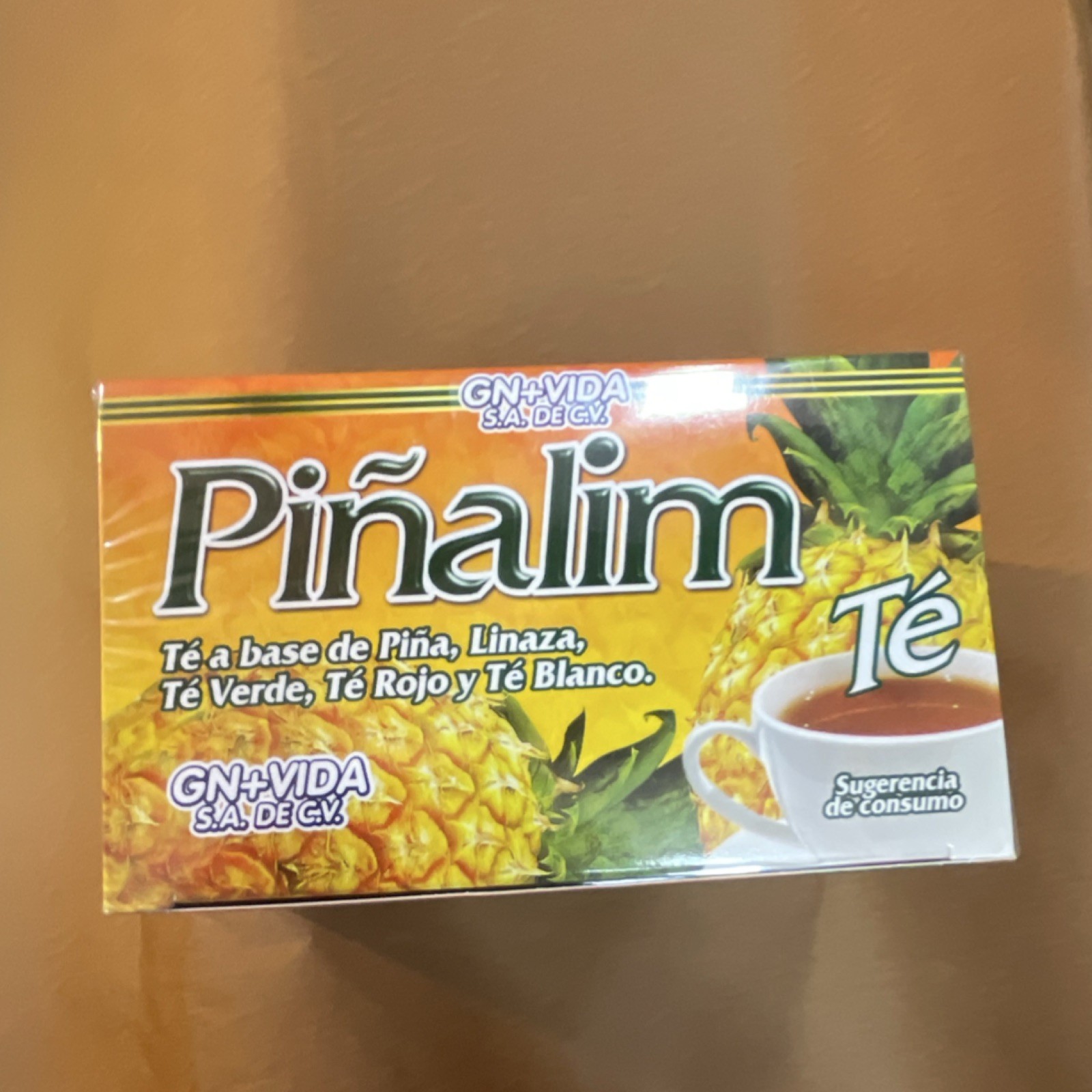 GN+VIDA Piñalim Té Pineapple Flaxseed Green Red White Tea Assortment 30 Bags