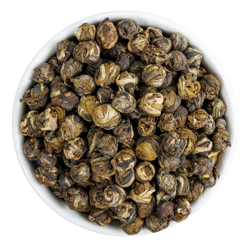 Jasmine Pearls Green Tea – Superior Organic Dragon Loose Leaf – Fusion Teas