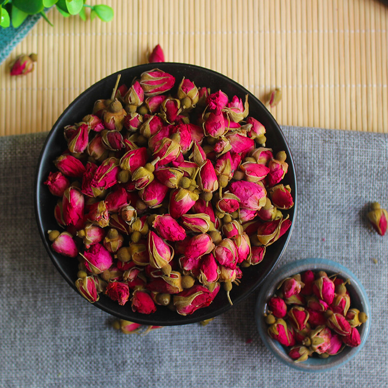 Red Rose Bud Tea Dried Floral Herbal Tea Chinese Blooming Flower Tea Premium