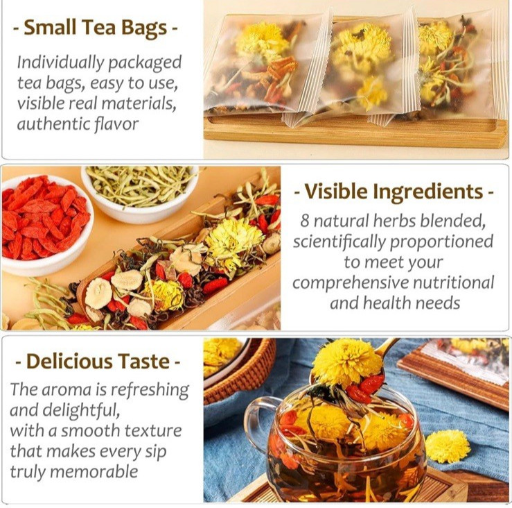 Dandelion Wolfberry Tea – Liver & Kidney Detox Herbal Tea