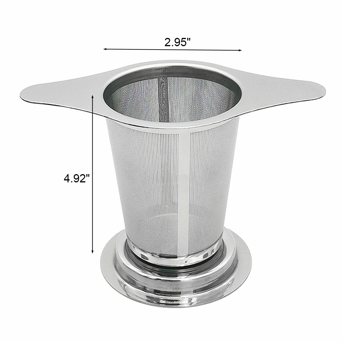 Stainless Steel Mesh Tea Infuser Metal Cup Strainer Loose Leaf Filter with Lid
