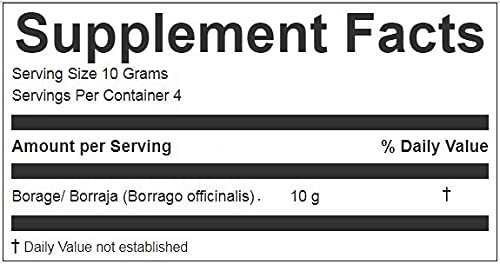 Hanan Peruvian Secrets Borraja Herbal Tea | 100% Natural Borage | 1.41oz / 40g |