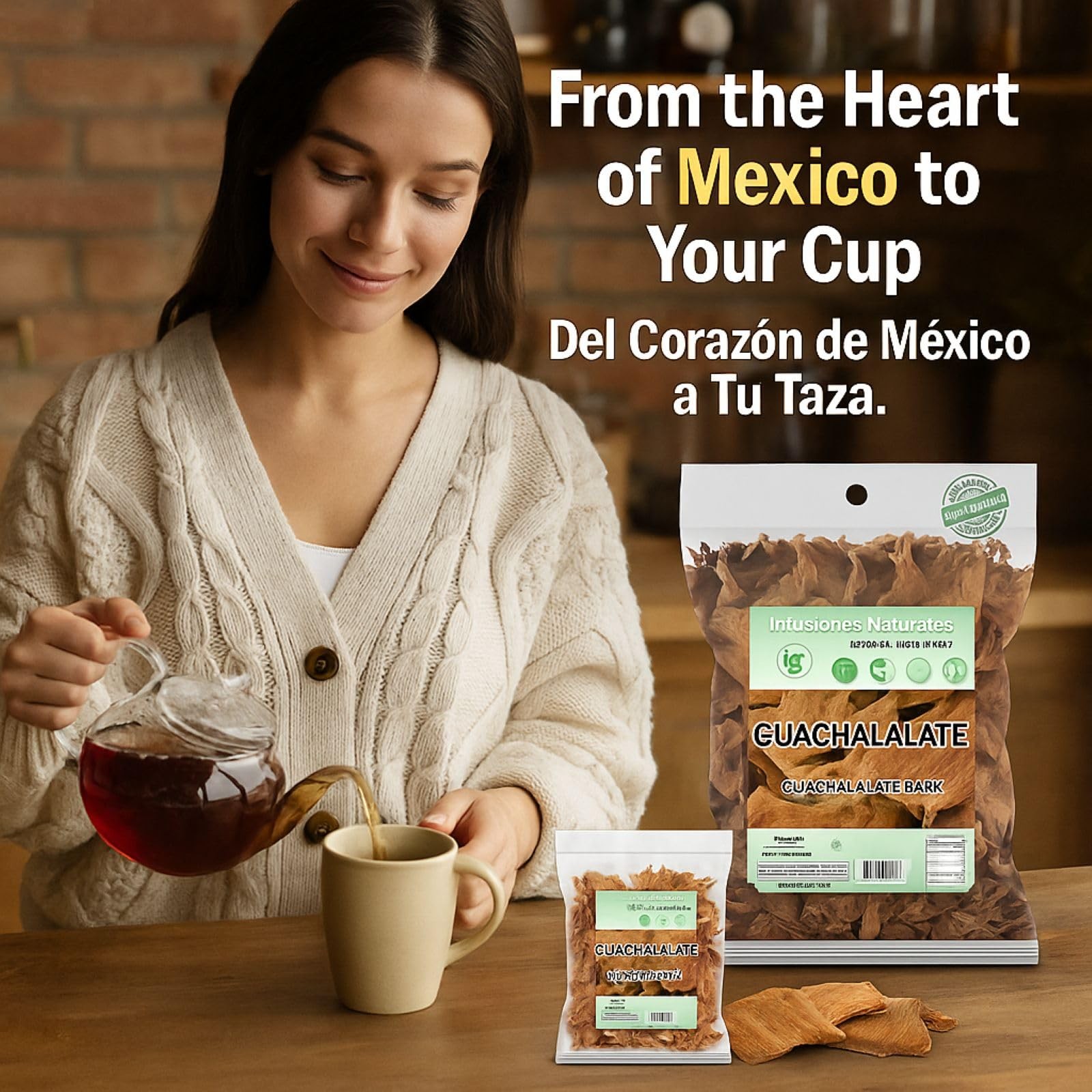 Cuachalalate Tea 4 oz – Wildcrafted Mexican Herbal, 100% Natural, Non-GMO