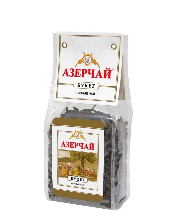 Azertea Black Tea Bouquet 100g Clear Bag Premium Azerbaijani Tea – Natural