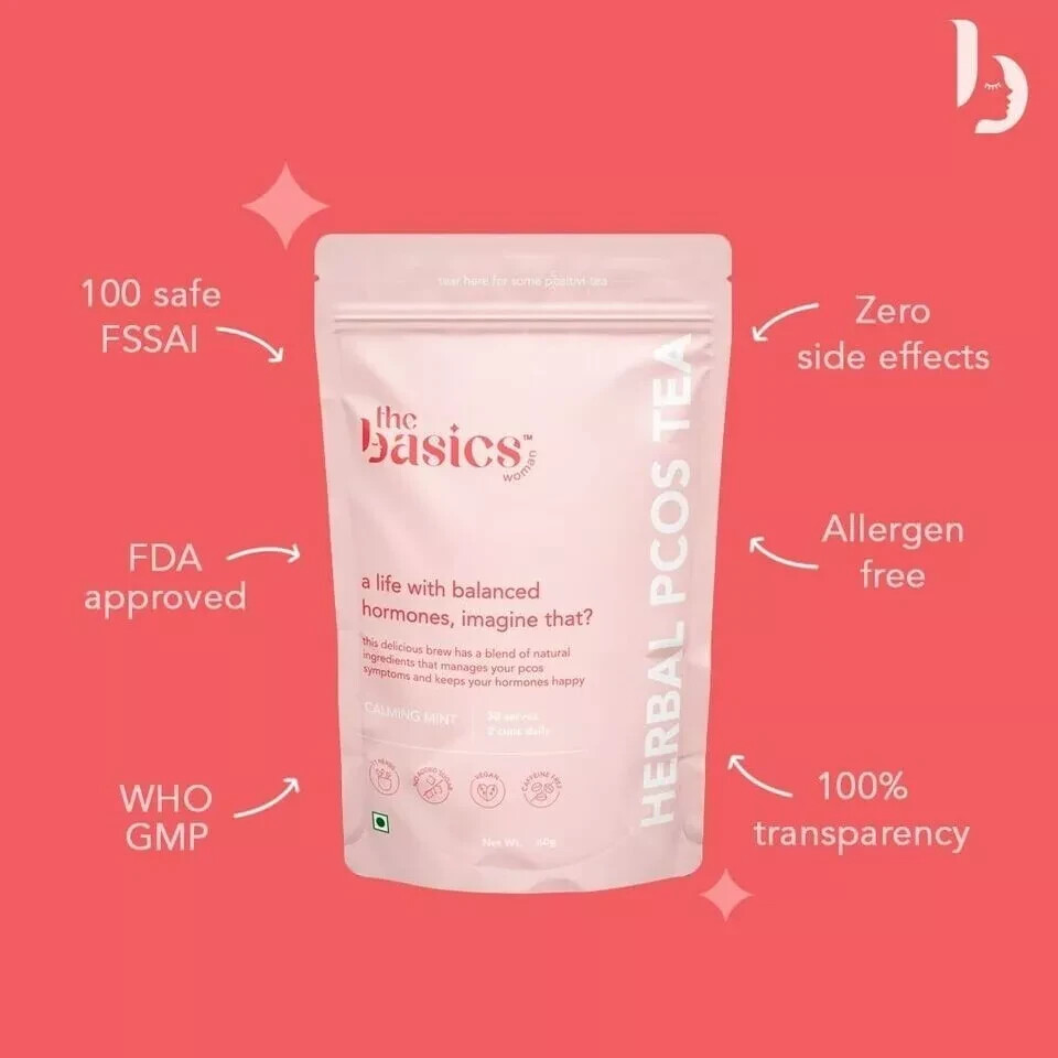 The Basics PCOS Tea 60g Free Shipping World Wide