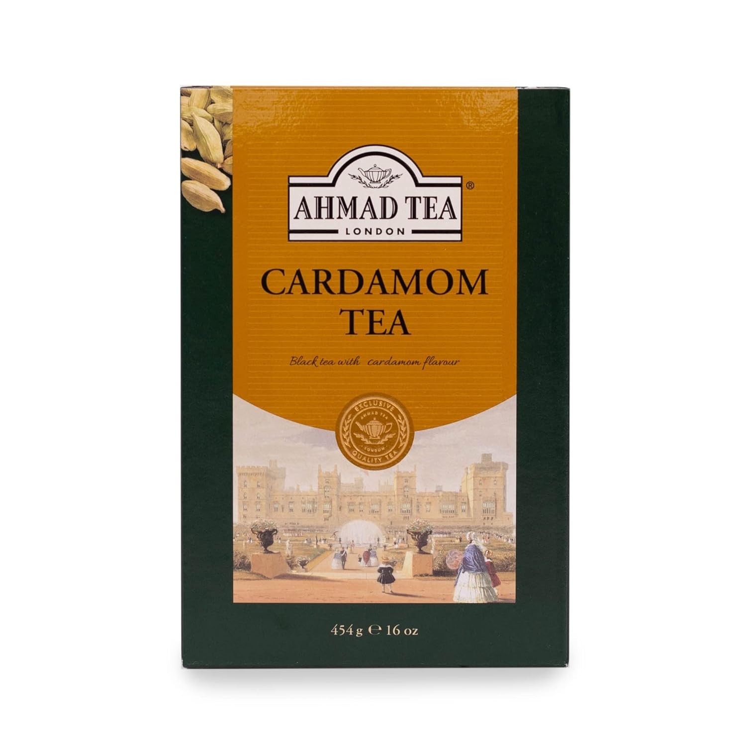 Caffeinated Cardamom Black Tea Loose Leaves – 454g Sugar-Free & Antioxidant