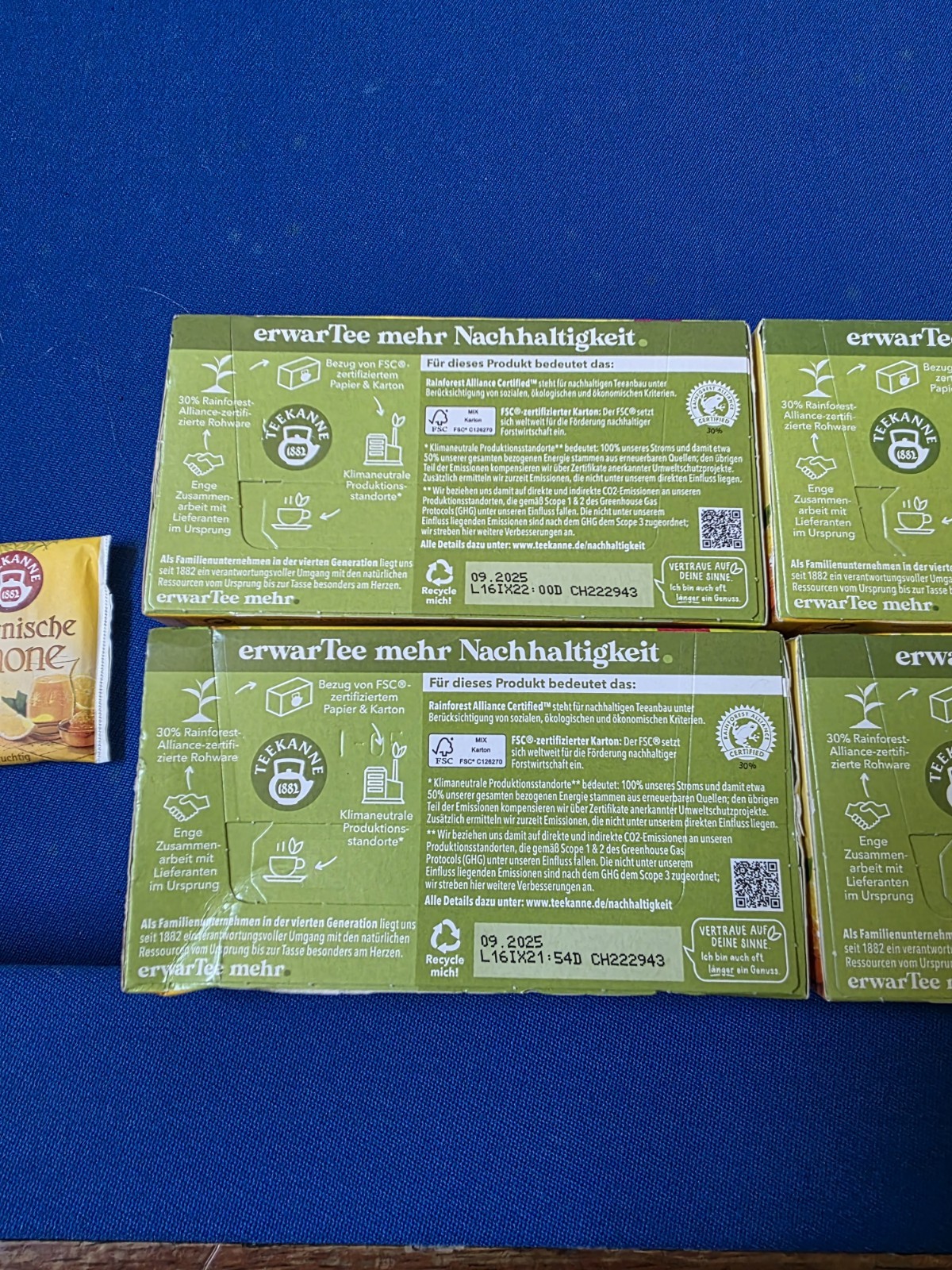 Teekanne tea Italian Limone 4x 1 box/ 20 bags BBD 9/2025 Invigorate Refresh👏