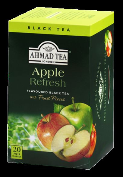 Apple Refresh Black Tea 6 boxes of 20 ct Tea Bags 120 total ct, NEW