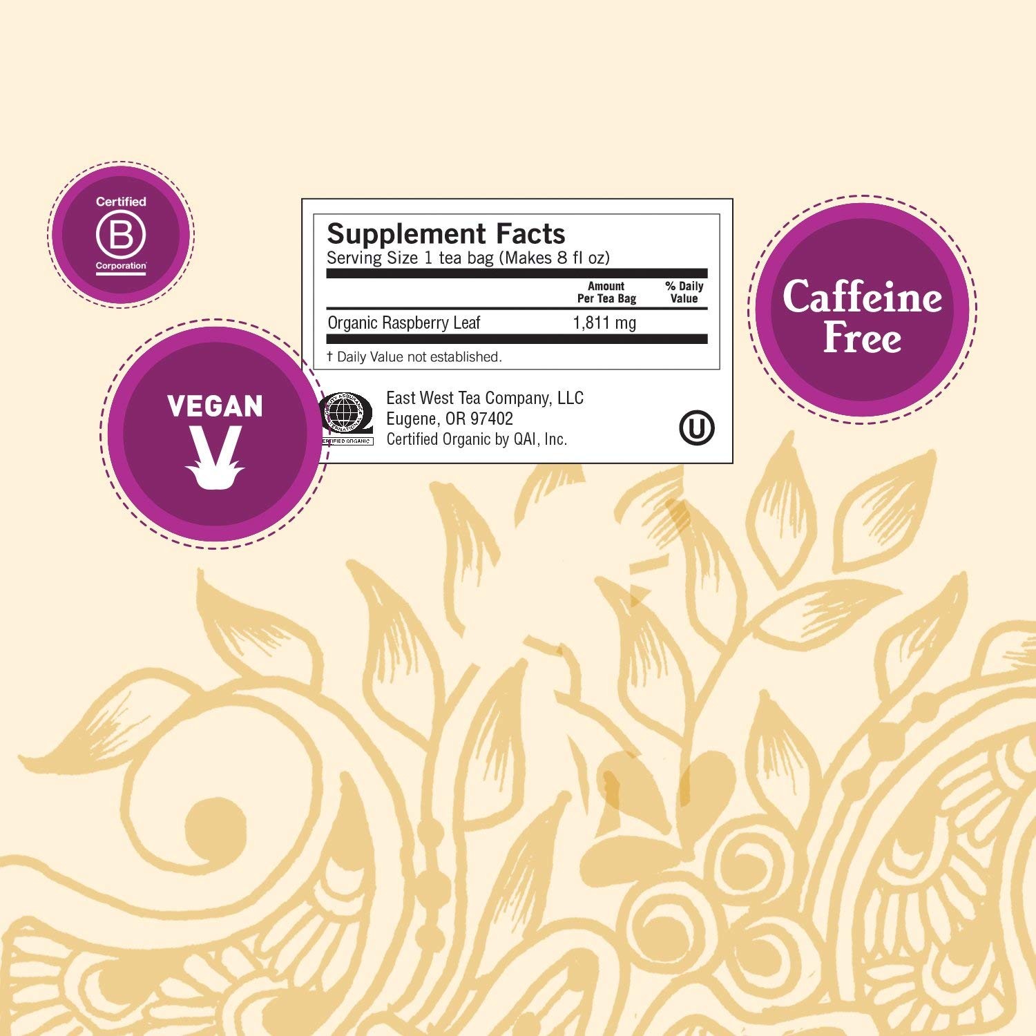 Yogi Women’s Raspberry Leaf Tea 16 Count (Pack of 1), Yellow and Pink
