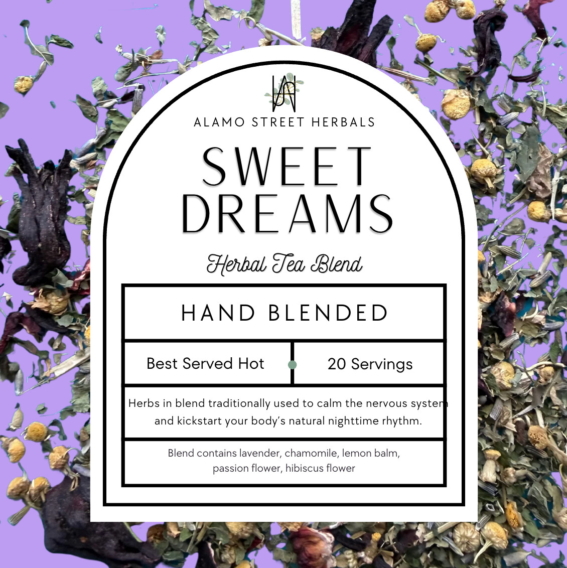 Sweet Dreams Herbal Tea — Sleep aid, relaxing tea, night time tea