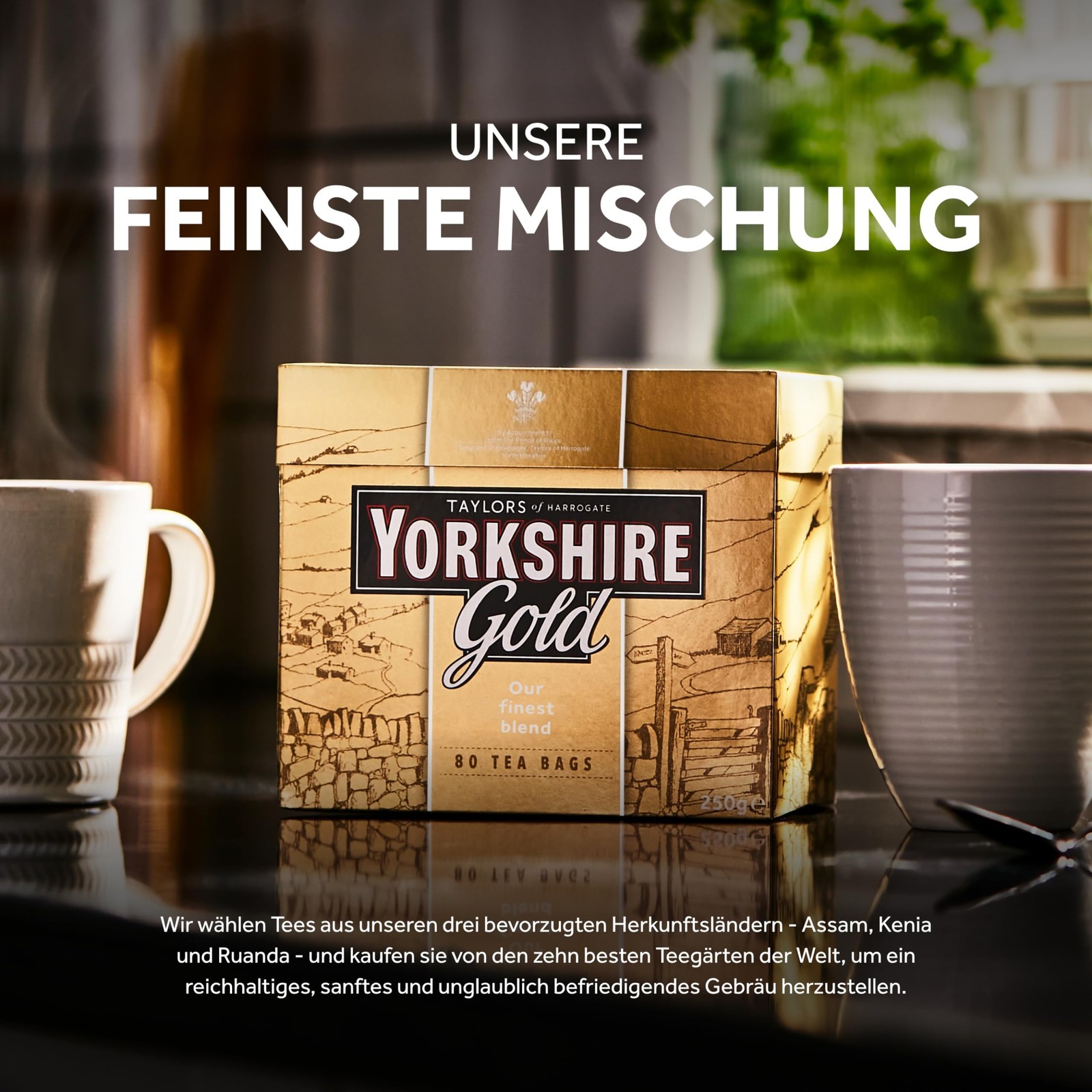 Yorkshire Tea, Gold, Pillow Tea Bags, 160 Count 160 (Pack of 1), Gold