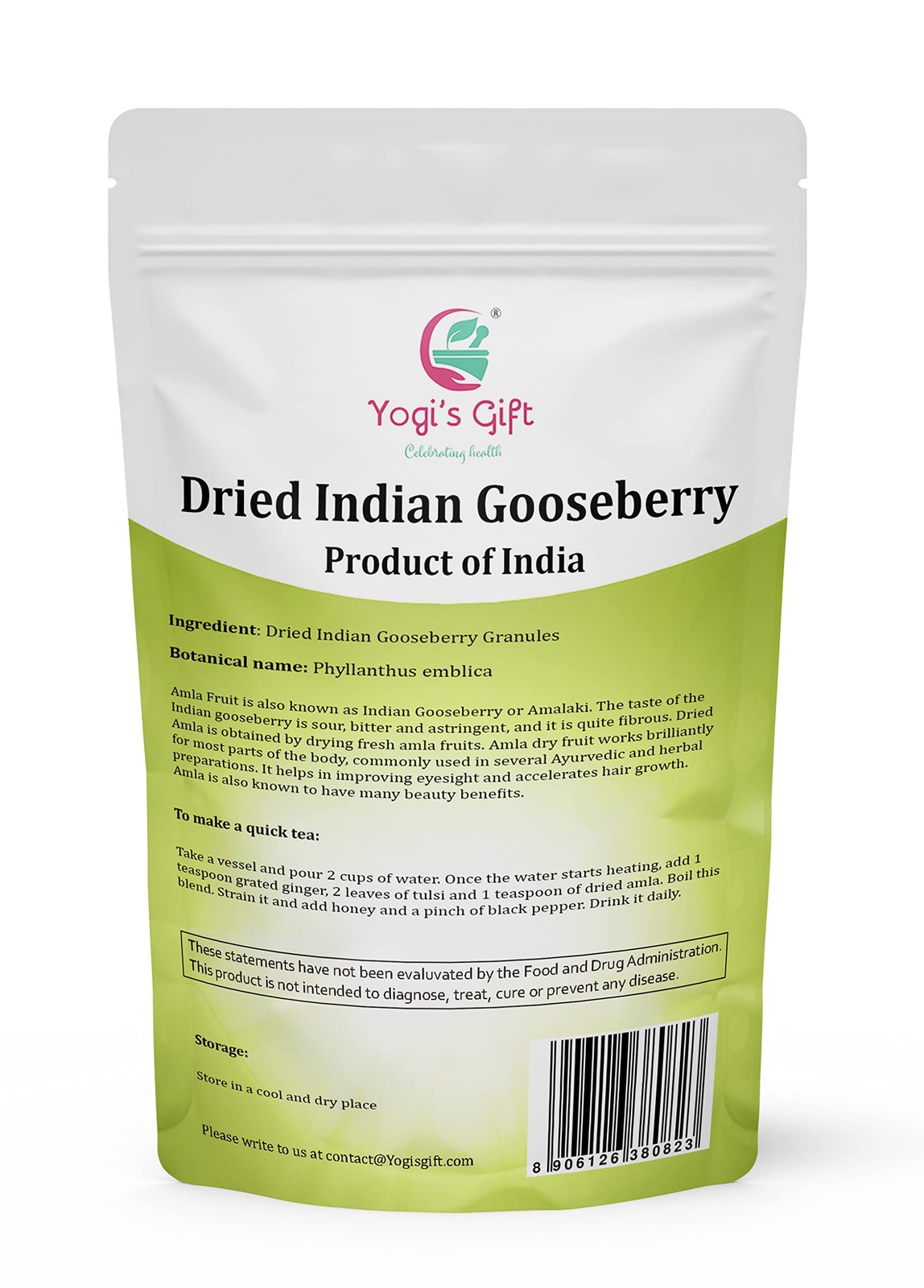 Dried Amla/Gooseberry Cut & Sifted 1 LB | Rich in Vitamin 1 Pound (Pack of 1)