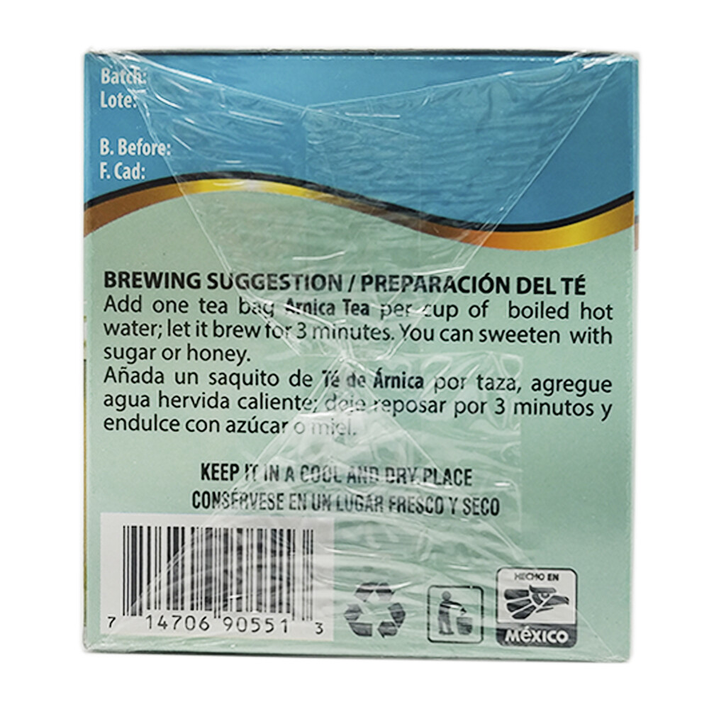Herbacil Arnica Tea. Herbal Infusion. Natural Pain & Inflammation Relief. 25Bags