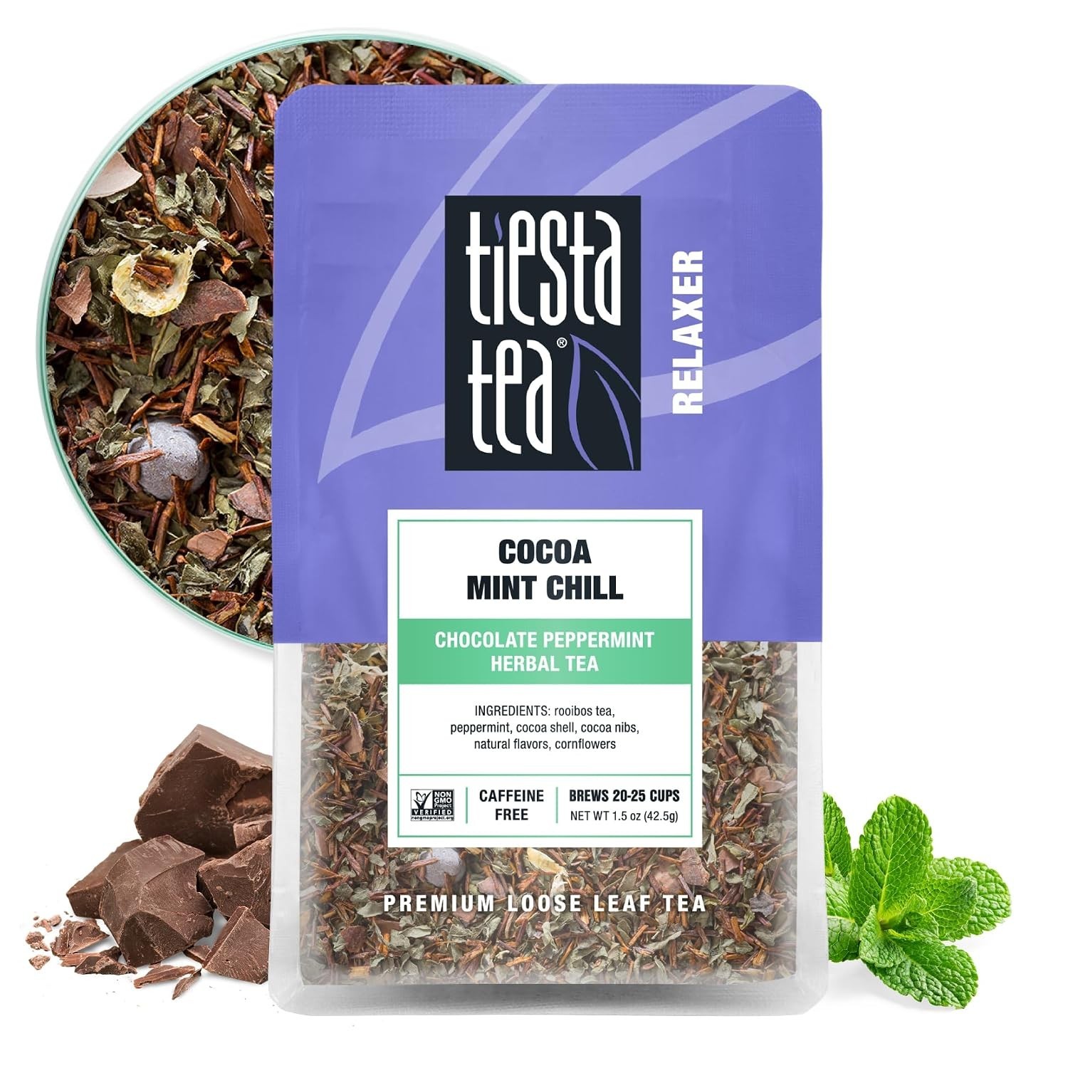 Tiesta Tea – Cocoa Mint Chill | Loose Leaf | Chocolate Peppermint Herbal Blend