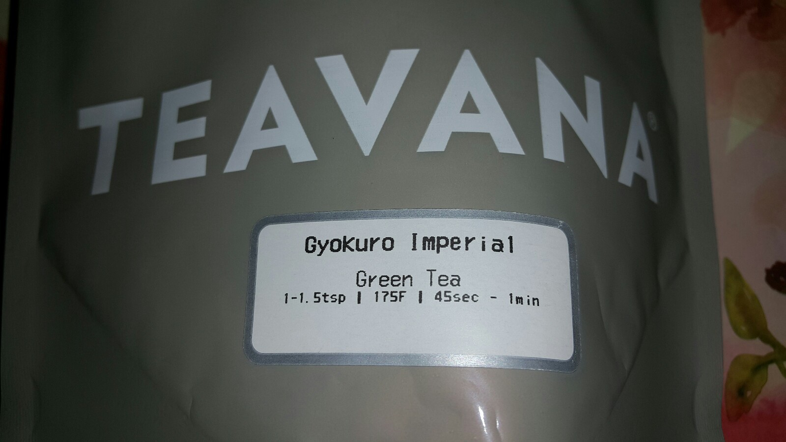 🎅🎄🎅 NEW!! FRESH! SEALED 2 OZ TEAVANA GYOKURO IMPERIAL GREEN TEA BAG HTF!😊☕