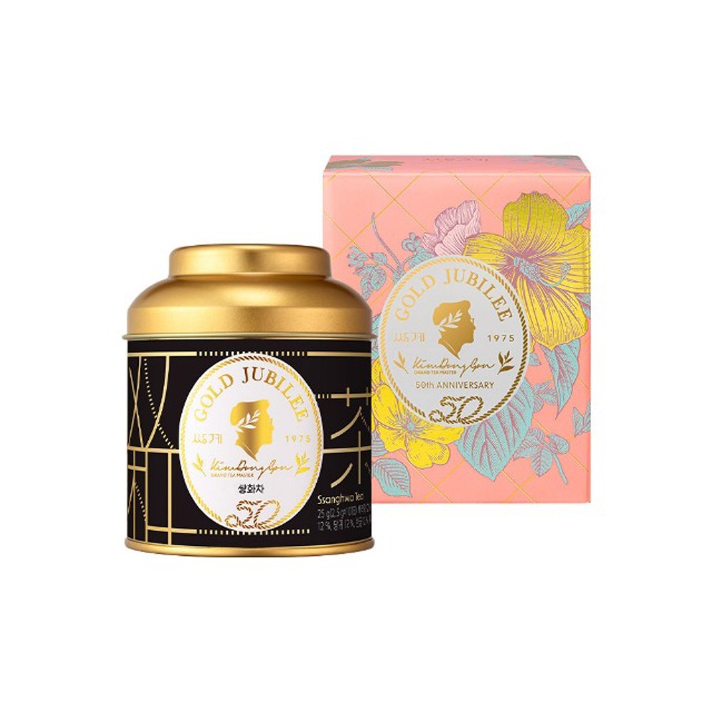 Korean Ssanghwa Tea 10 Pyramid Bags | Caffeine Free | Ssanggye Gold Jubilee