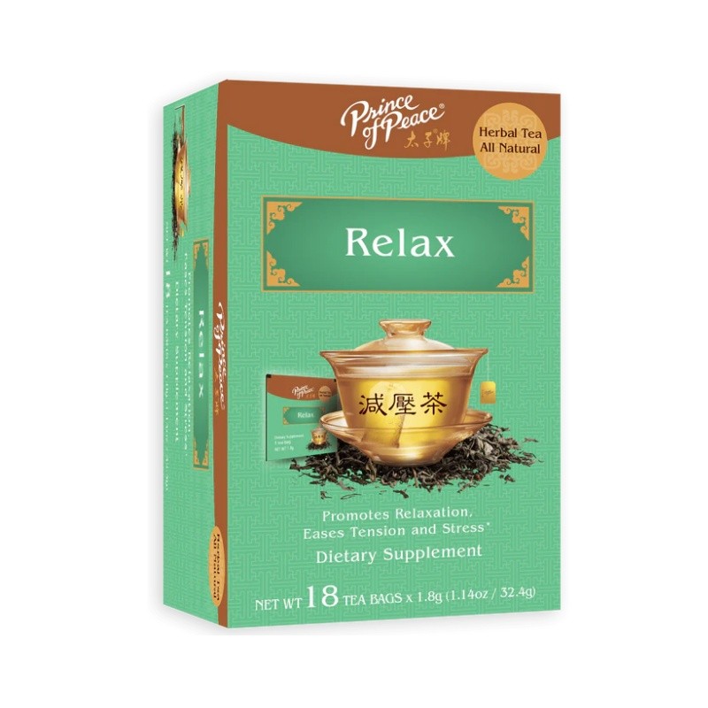 Relax Tea Herbal Tea, 18 Tea Bags Each Box -Prince of Peace