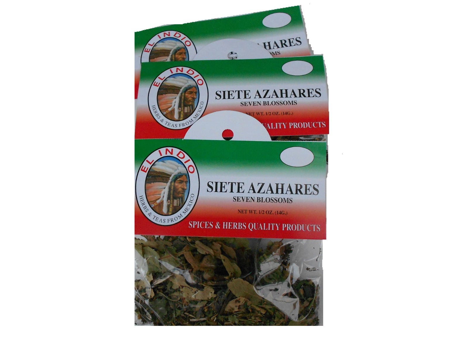 HERBS SIETE AZAHARES (SEVEN BLOSSOMS) NET WT. 1/2oz(14gr) 3PACK