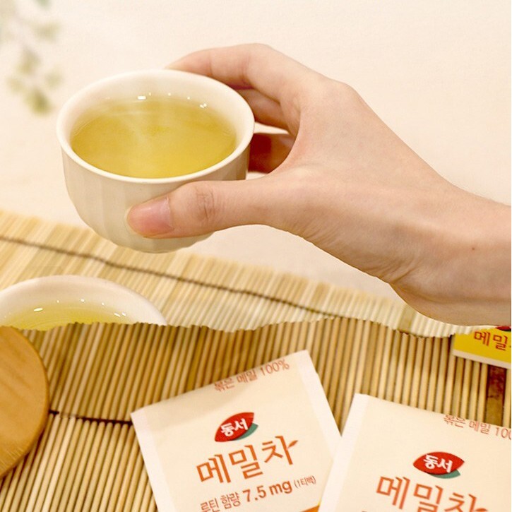 100% Pure Premium Tartary Buckwheat Tea, 90 Tea Bags Dongsuh Made in Korea