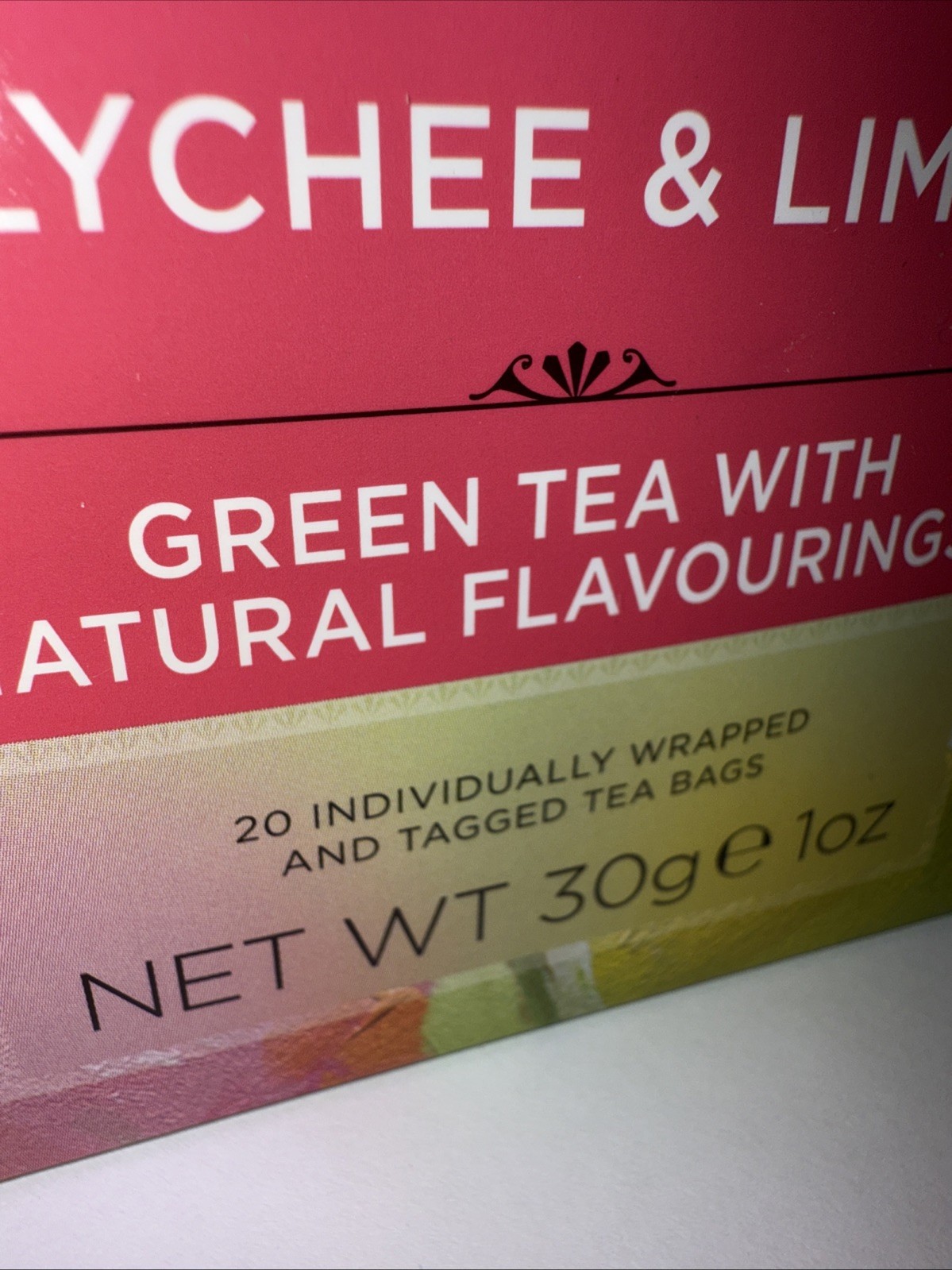 TAYLORS of Harrogate 🫖 LYCHEE & LIME GREEN TEA 2 Boxes= 40 Teabags BB:11-2026