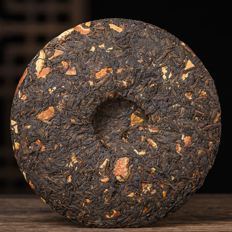 Yunnan Pu’er in Orange Peel Tangerine Puerh Tea Cake Pu-erh Ripe Tea 357g