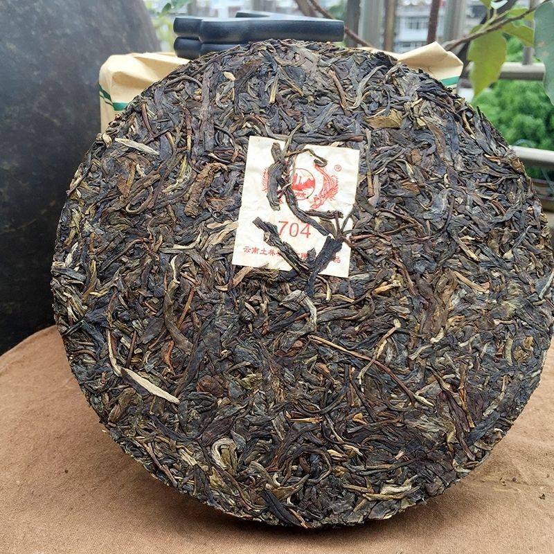 2018 Tulin Phoenix 704 Yunnan Pu-erh Tea Raw Pu’er Tea Xiang Bing Puer 357g