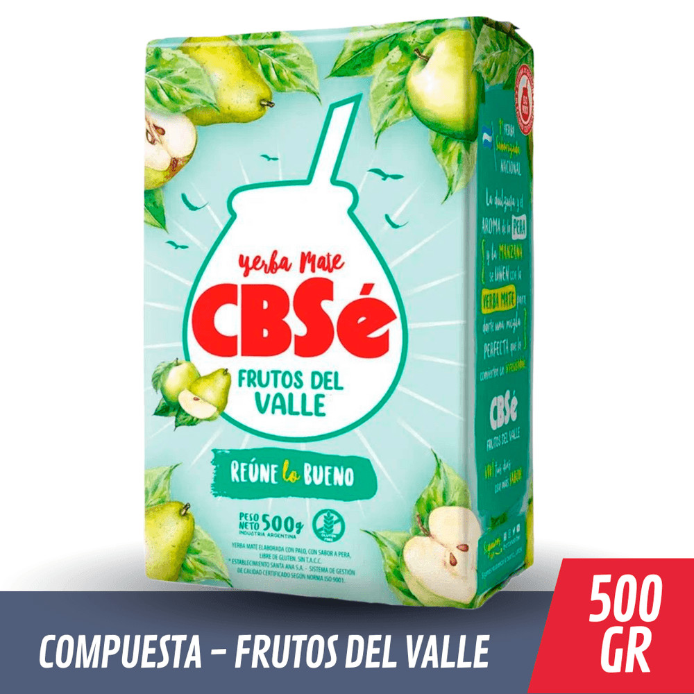 CBSe Yerba Mate Cbse Valley Fruits 500G Pear-Apple Flavor