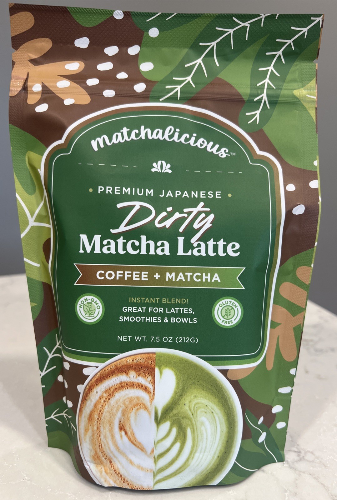 Matchalicious™ Premium Japanese Dirty Coffee + Matcha Latte 7.5oz New Exp 10/27