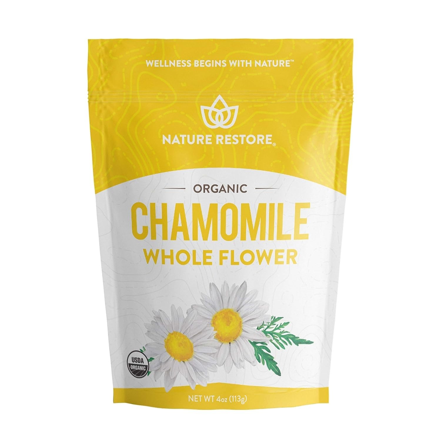 Organic Chamomile Loose Leaf Tea – 4oz Whole Flower for Relaxation & Wellness