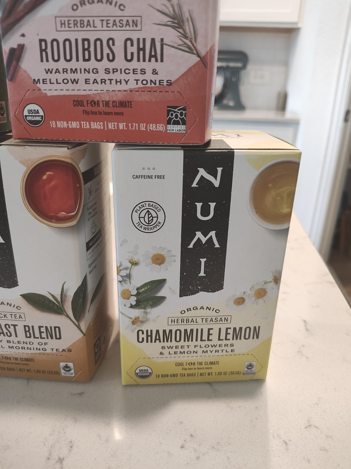 Numi Teas Bags 18 Count In Each Box 5 Individual Boxes Total 90 Tea Bags AAA