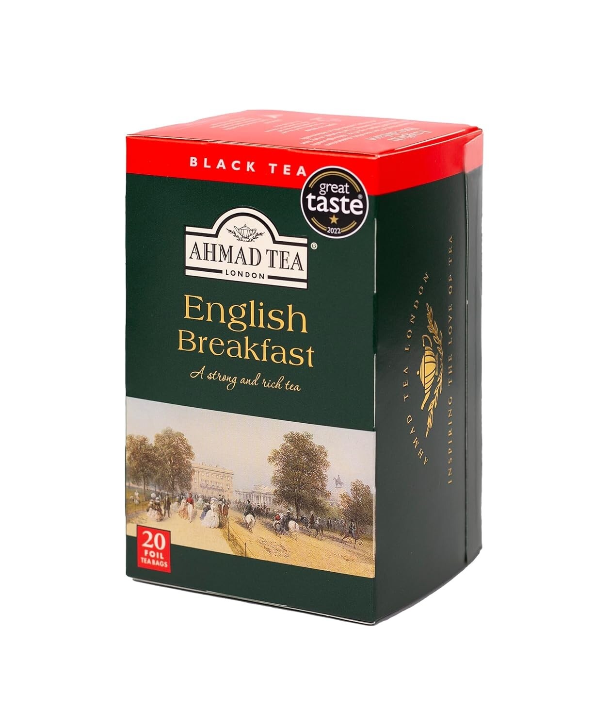 Luxury English Breakfast Tea – 120 Caffeinated Teabags, Foil Wrapped Freshness