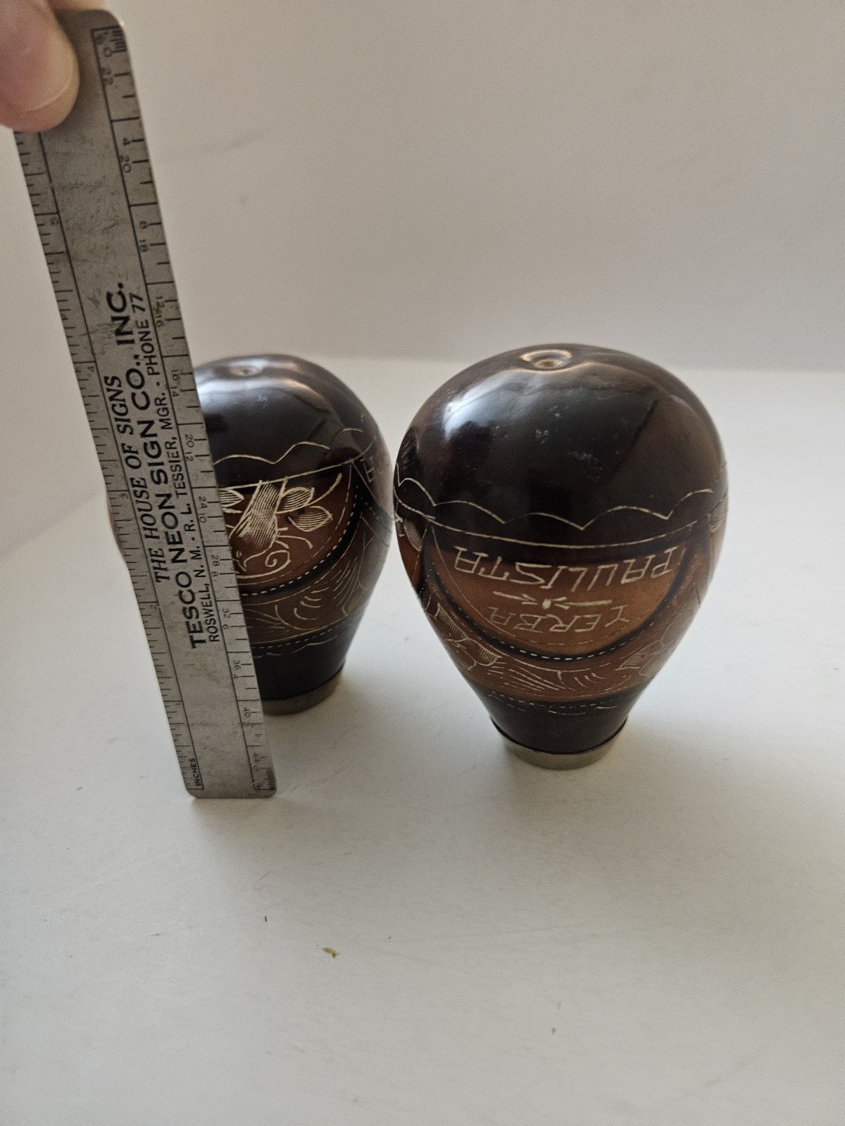 2 Yerba Mate Gourd Drinking Vessels