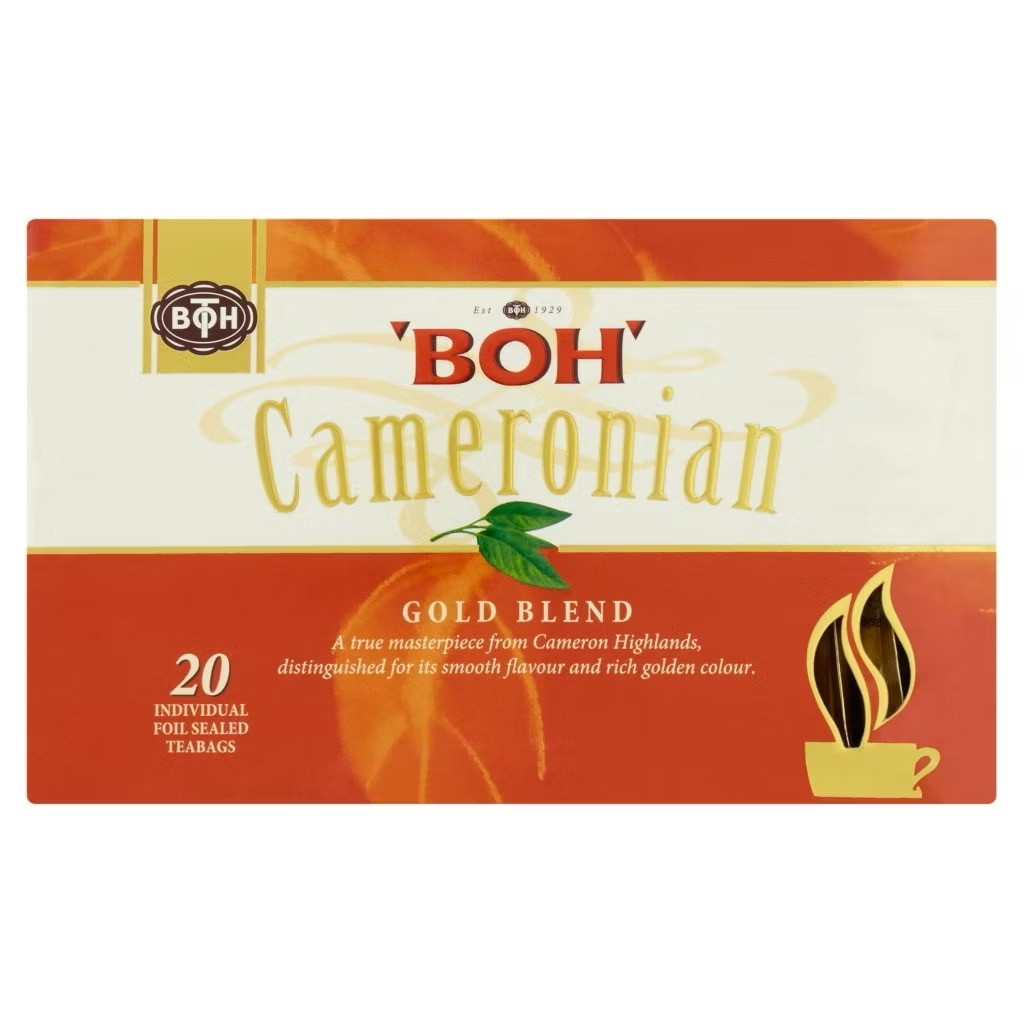 BOH Plantation Cameronian Gold Blend Tea Foil Sealed Malaysia ( 60 teabags )