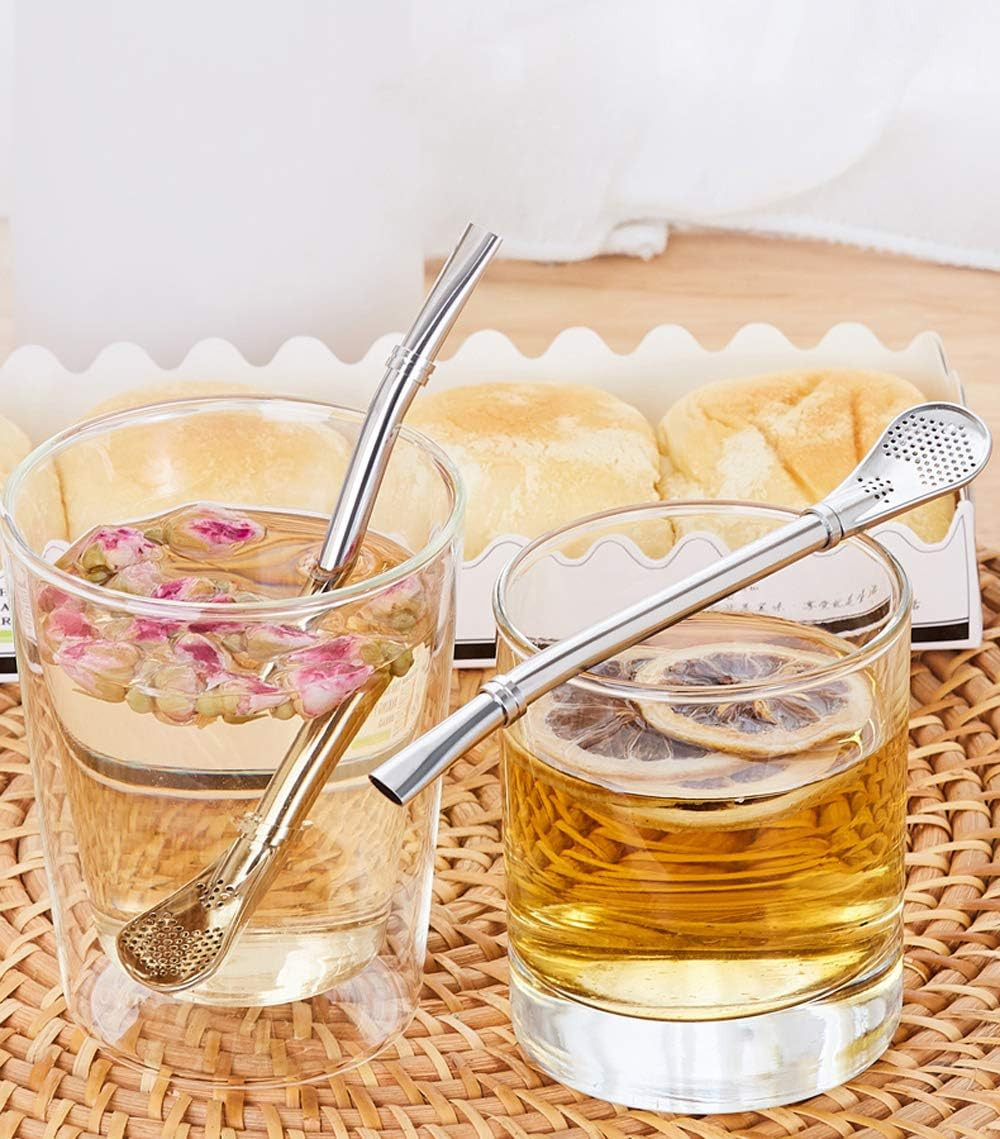 Yerba Mate Bombilla Gourd Drinking Filter Straws 304 Food-Grade Stainless Steel