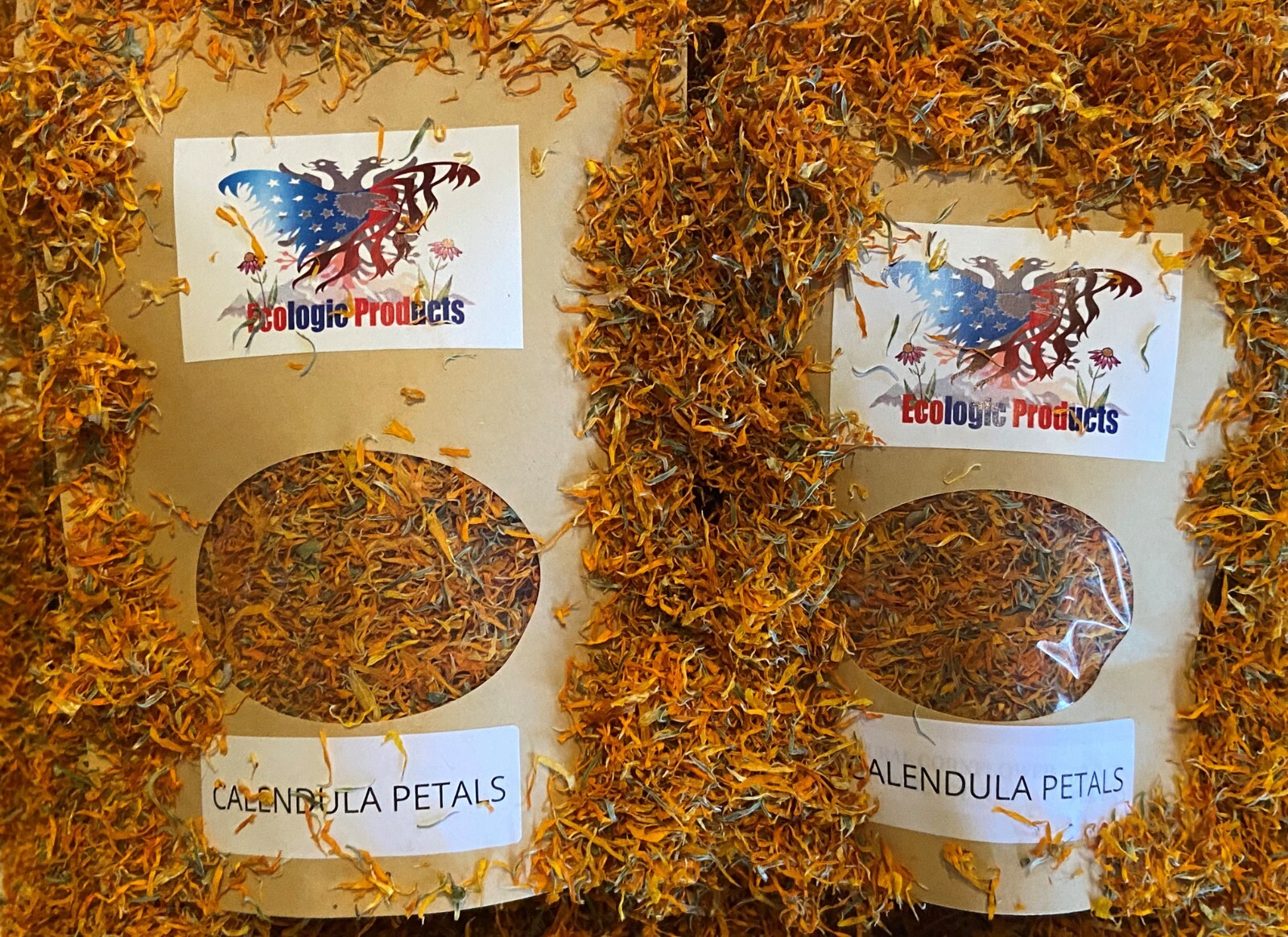 Calendula Petals or Whole, European Wild Harvested, Marigold, Free Shipping USA
