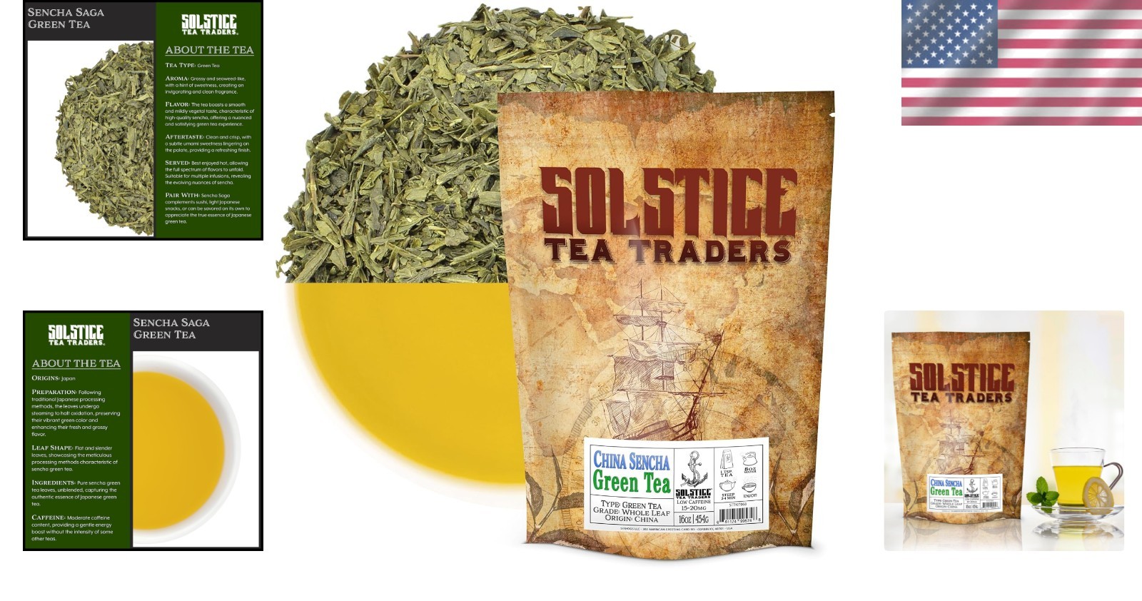 Japanese Sencha Green Tea – 1 Pound Loose Leaf for Everyday Enjoyment