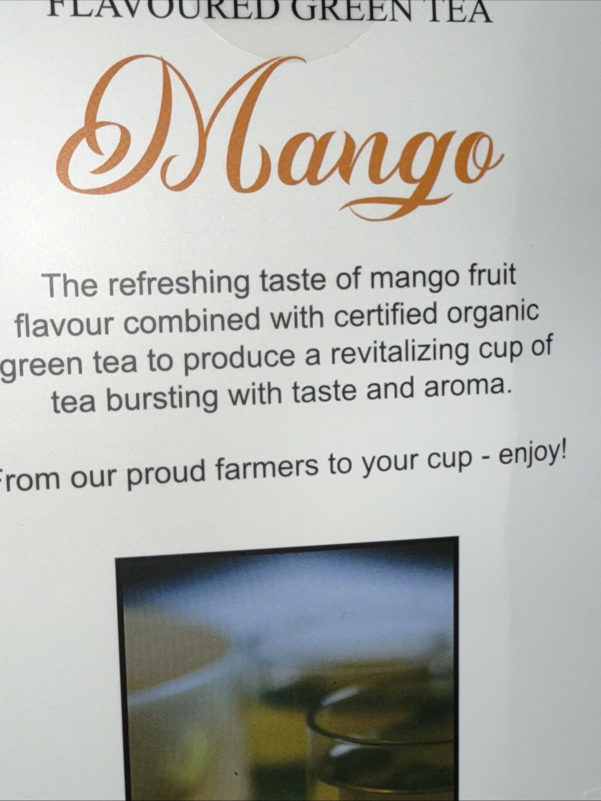 TOUCH ORGANIC MANGO 🥭 ORGANIC GREEN TEA 2 Boxes = 80 Tea Bags-BB 2027/2028