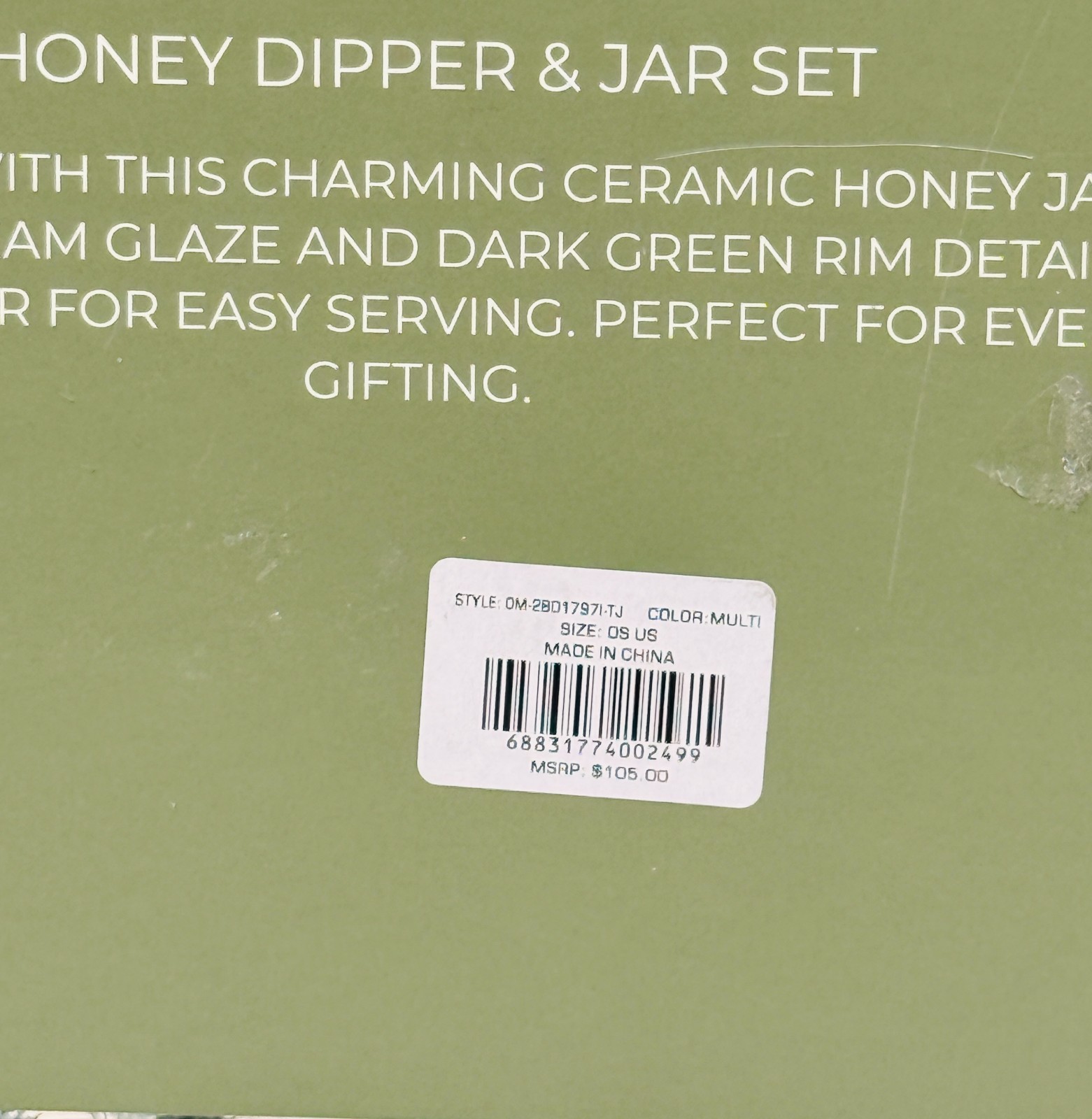 Pine Hills Farm Tea Gift Set w/Infuser, Honey Dipper & Jar, & 16oz Tumbler – NEW