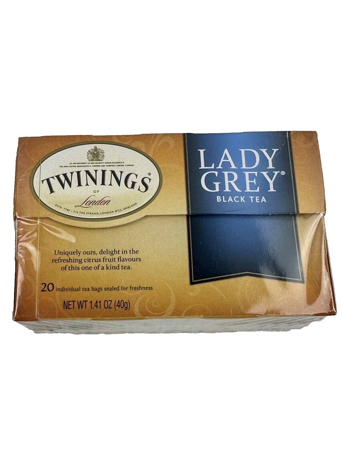 (2) Twinings Lady Grey Black Tea – 20 tea bags 40 total exp 2026