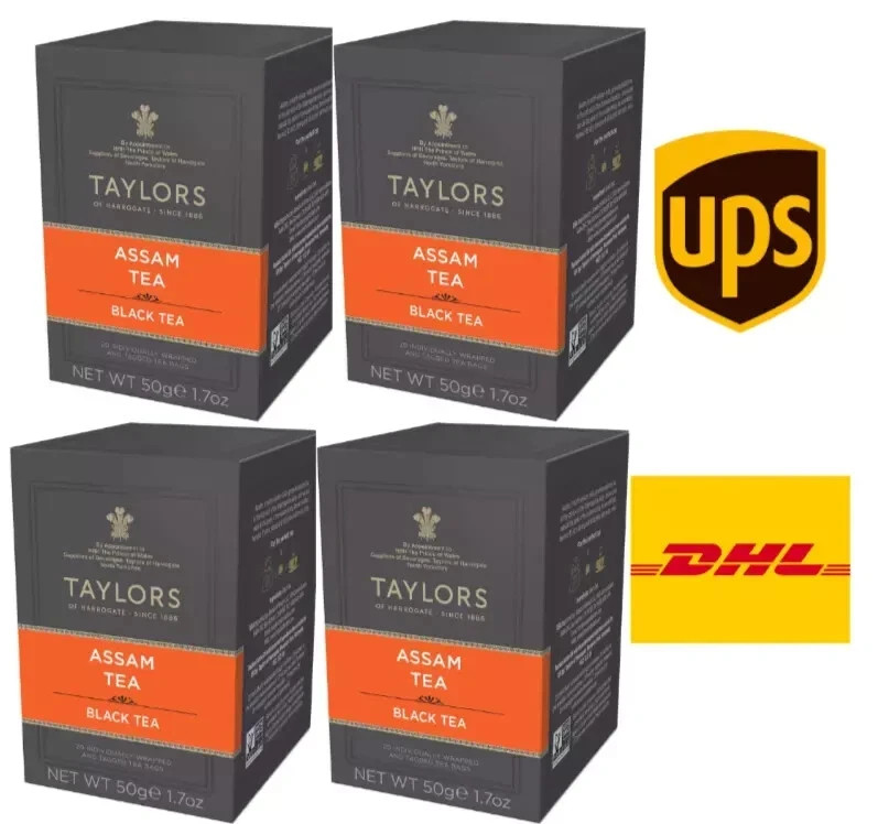 Taylors Of Harrogate Assam Tea Bags 50g , 20 TB x 4 Pack Free Shipping