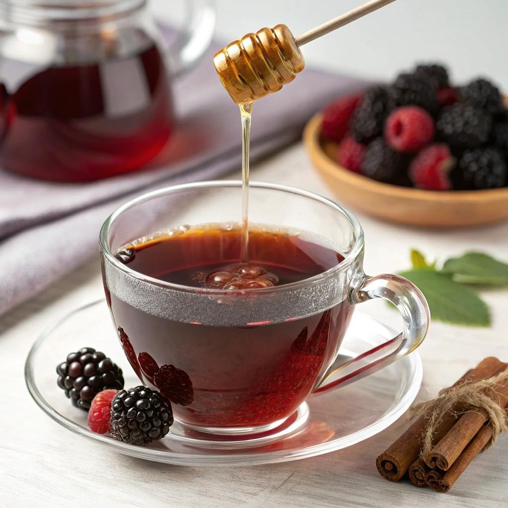 Cinnamon Blackberry Herbal Tea Bags – Caffeine-Free, 18 Count, 6 Packs